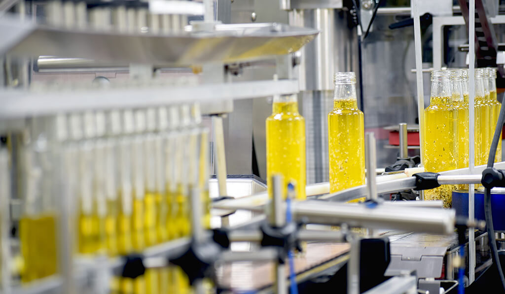 Bulk infused oil production line