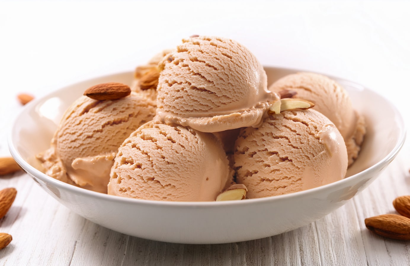 Maple-Almond Ice Cream