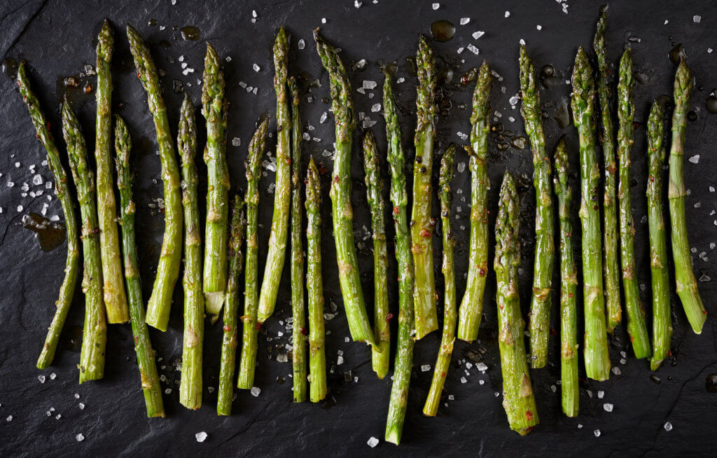 Roasted Asparagus with Garlic Oil & Balsamic Vinegar - Boyajian