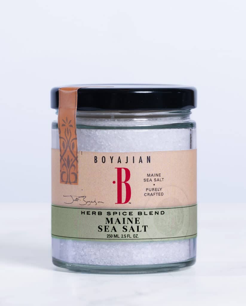 Jar of Maine sea salt blend