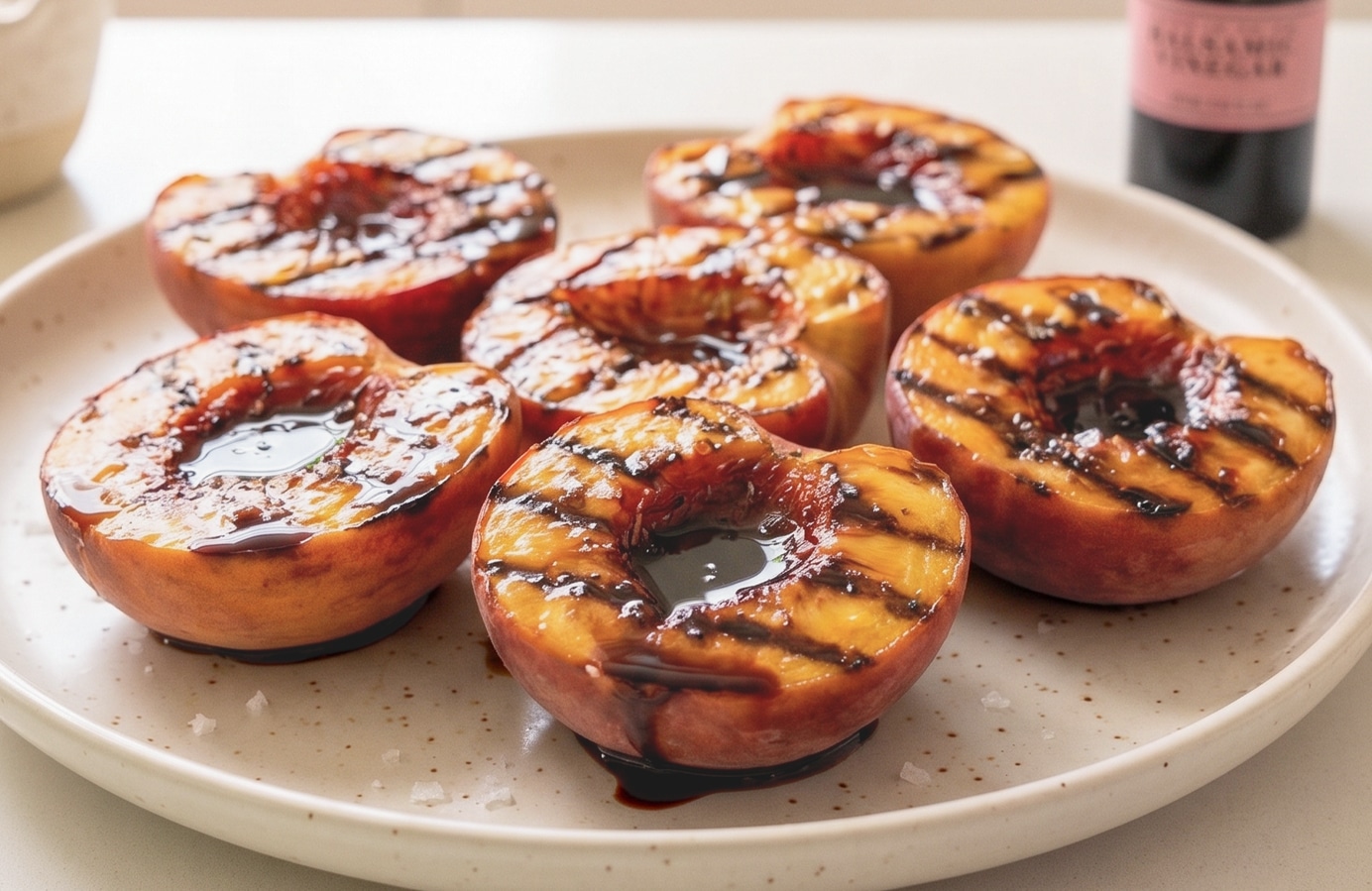 Balsamic-Glazed Grilled Peaches